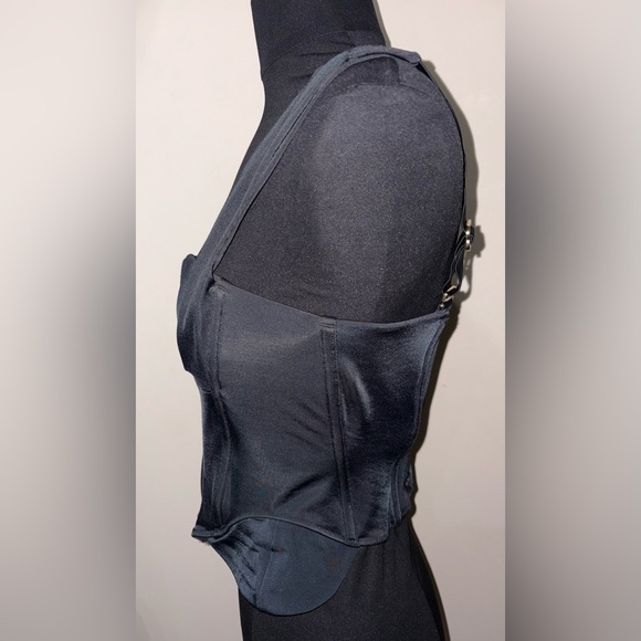 We Are HAH Sz Medium Knock Out Black Corset Top - Picture 8 of 14